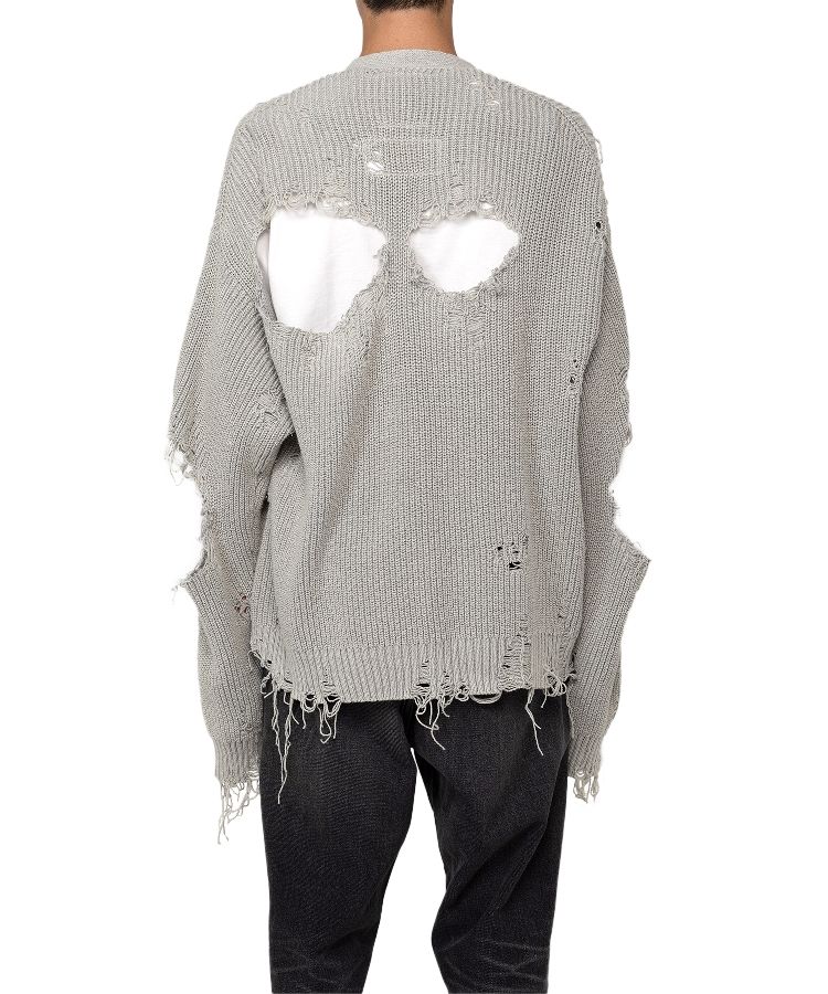 Bleached Knit Cardigan