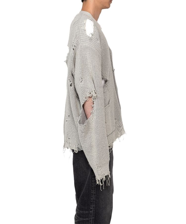 Bleached Knit Cardigan