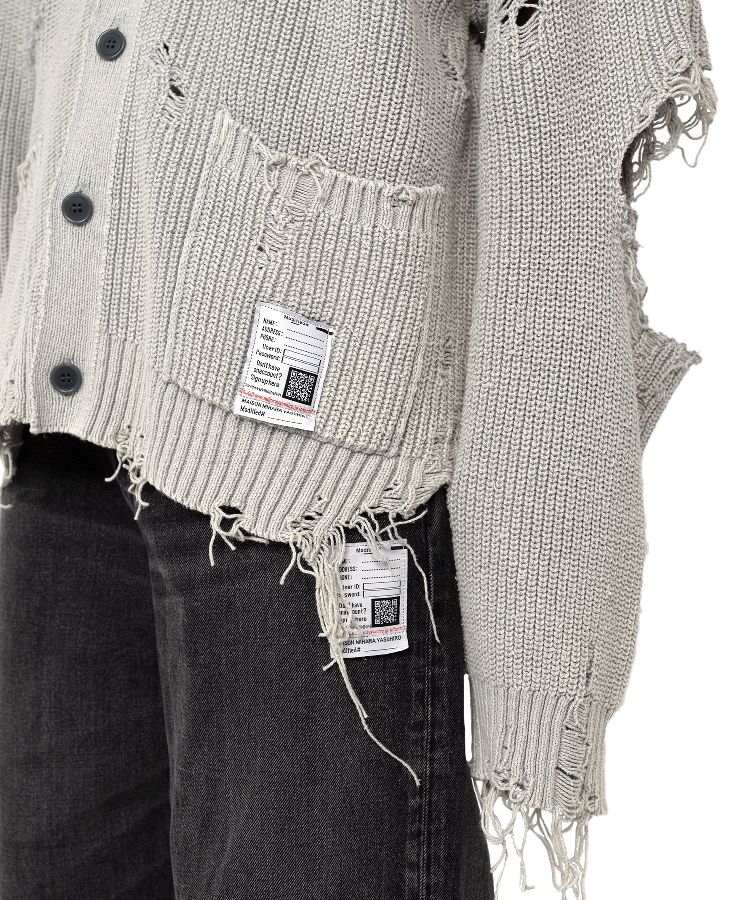 Bleached Knit Cardigan