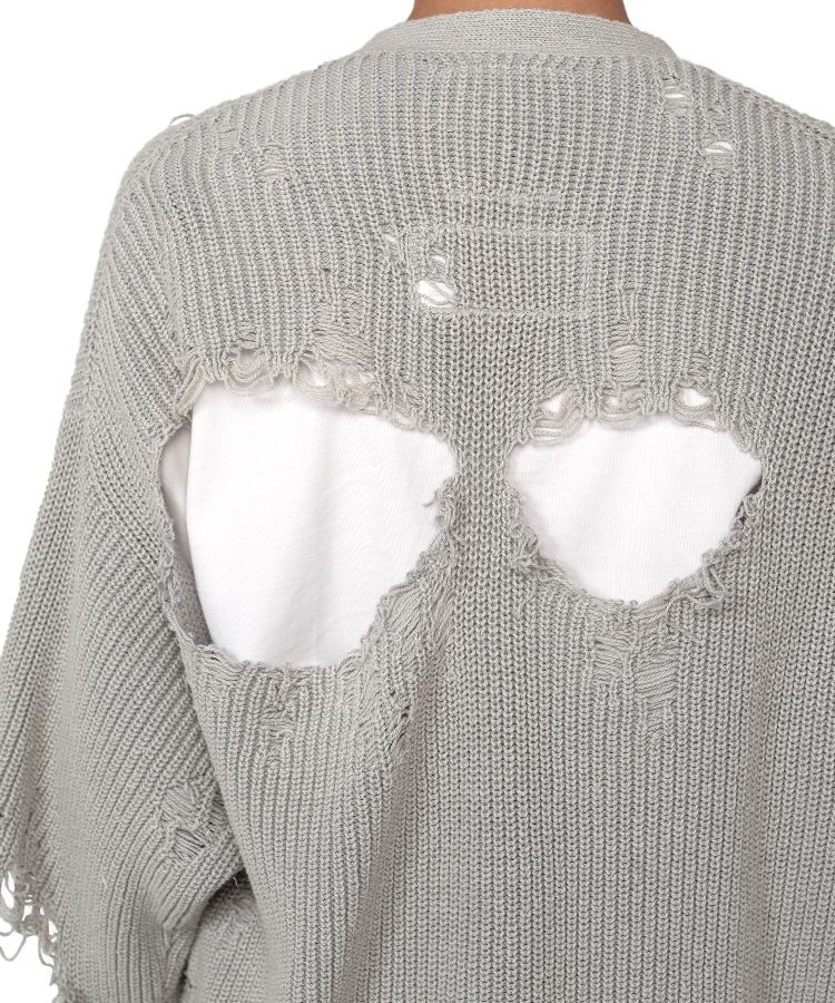 Bleached Knit Cardigan