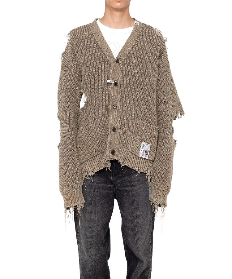 Bleached Knit Cardigan