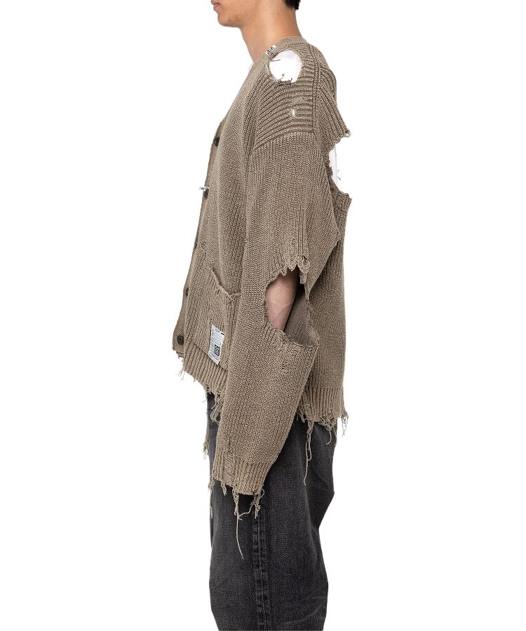 Bleached Knit Cardigan