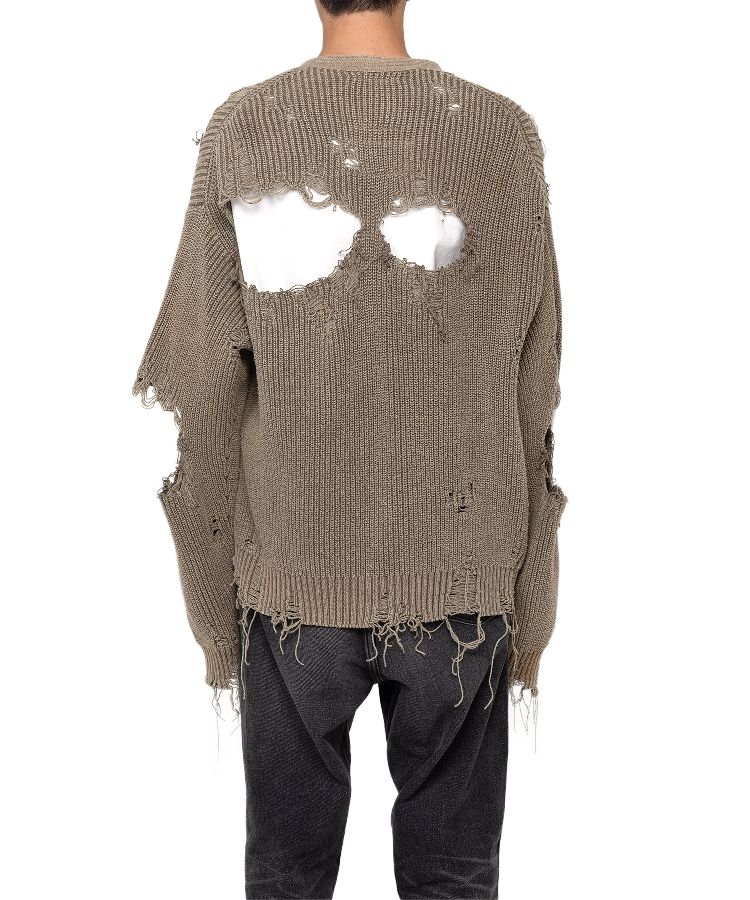 Bleached Knit Cardigan