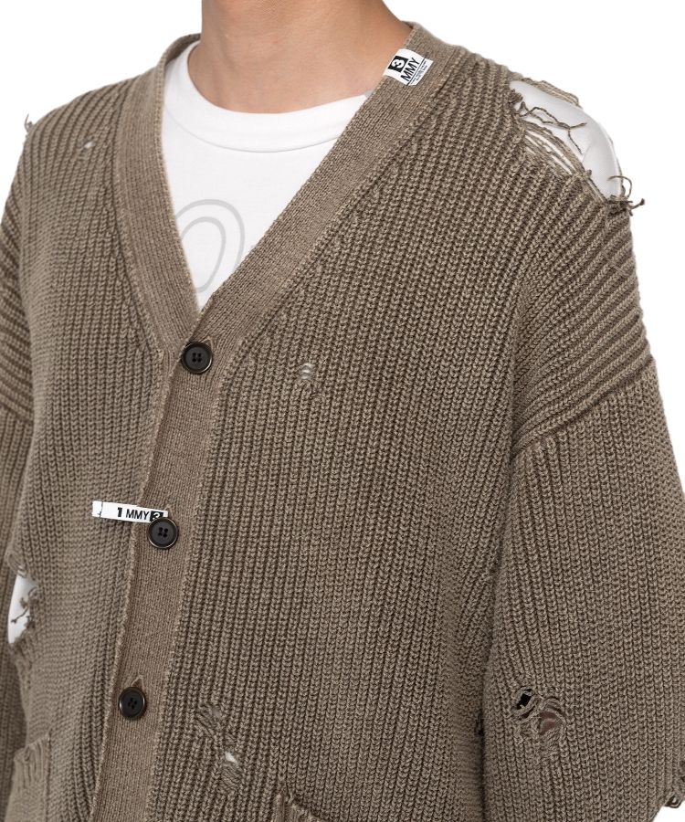 Bleached Knit Cardigan