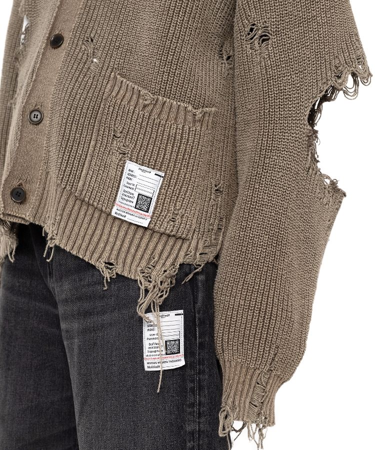 Bleached Knit Cardigan