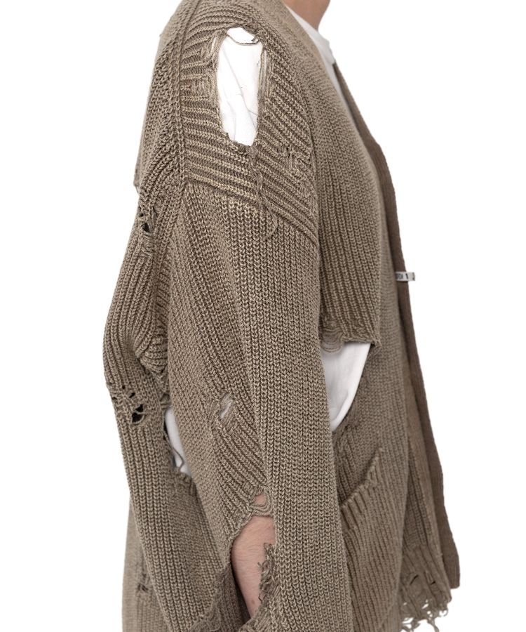 Bleached Knit Cardigan