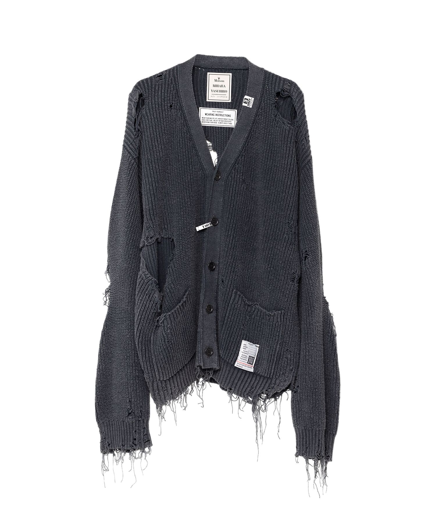 Bleached Knit Cardigan