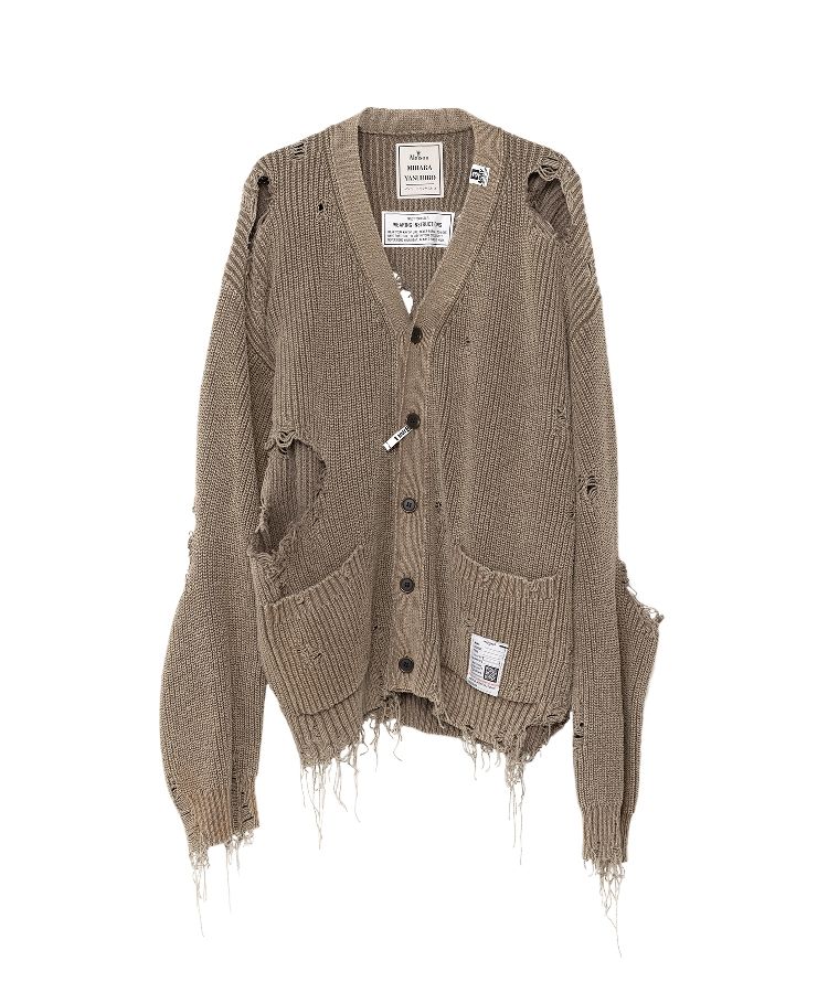 Bleached Knit Cardigan