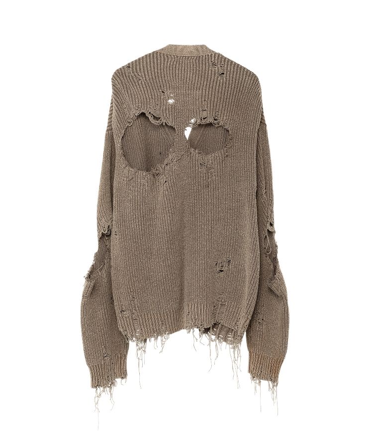 Bleached Knit Cardigan