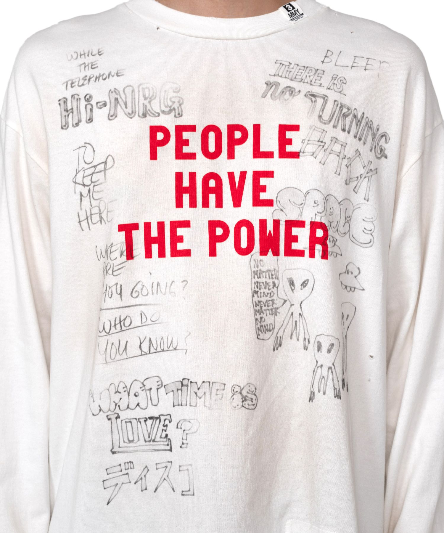 Distressed Long-Sleeve T-shirt