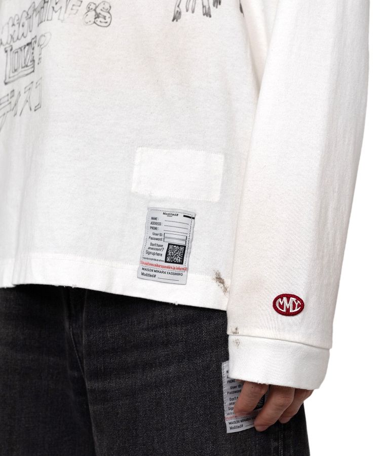 Distressed Long-Sleeve T-shirt