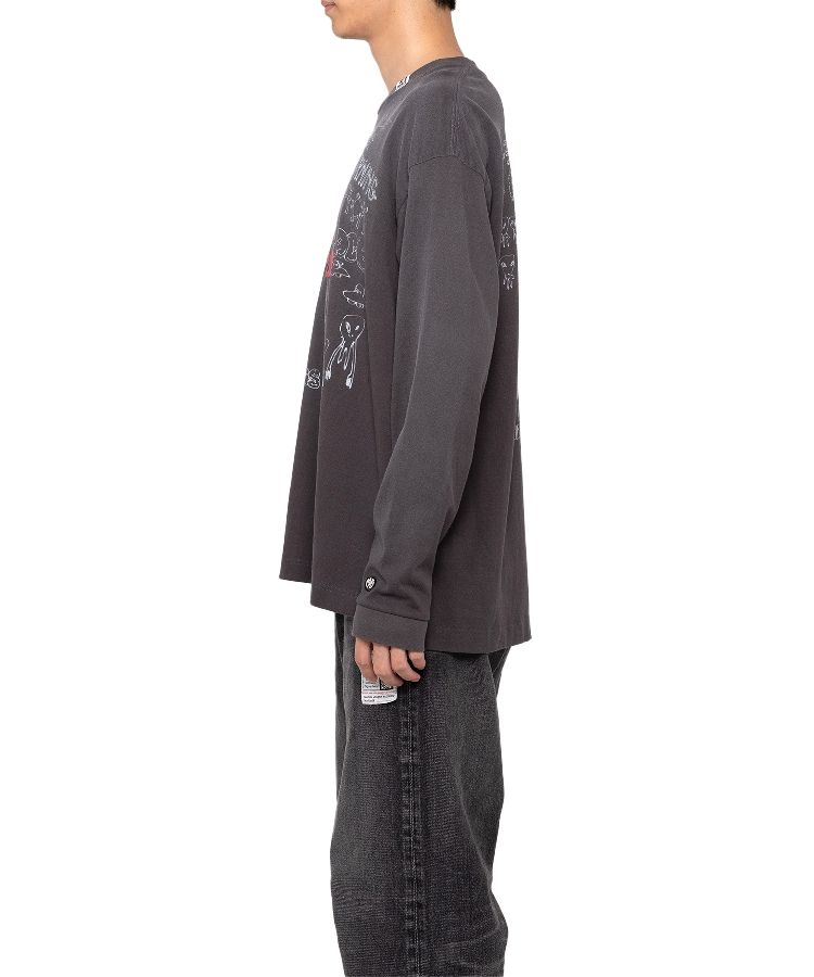 Distressed Long-Sleeve T-shirt