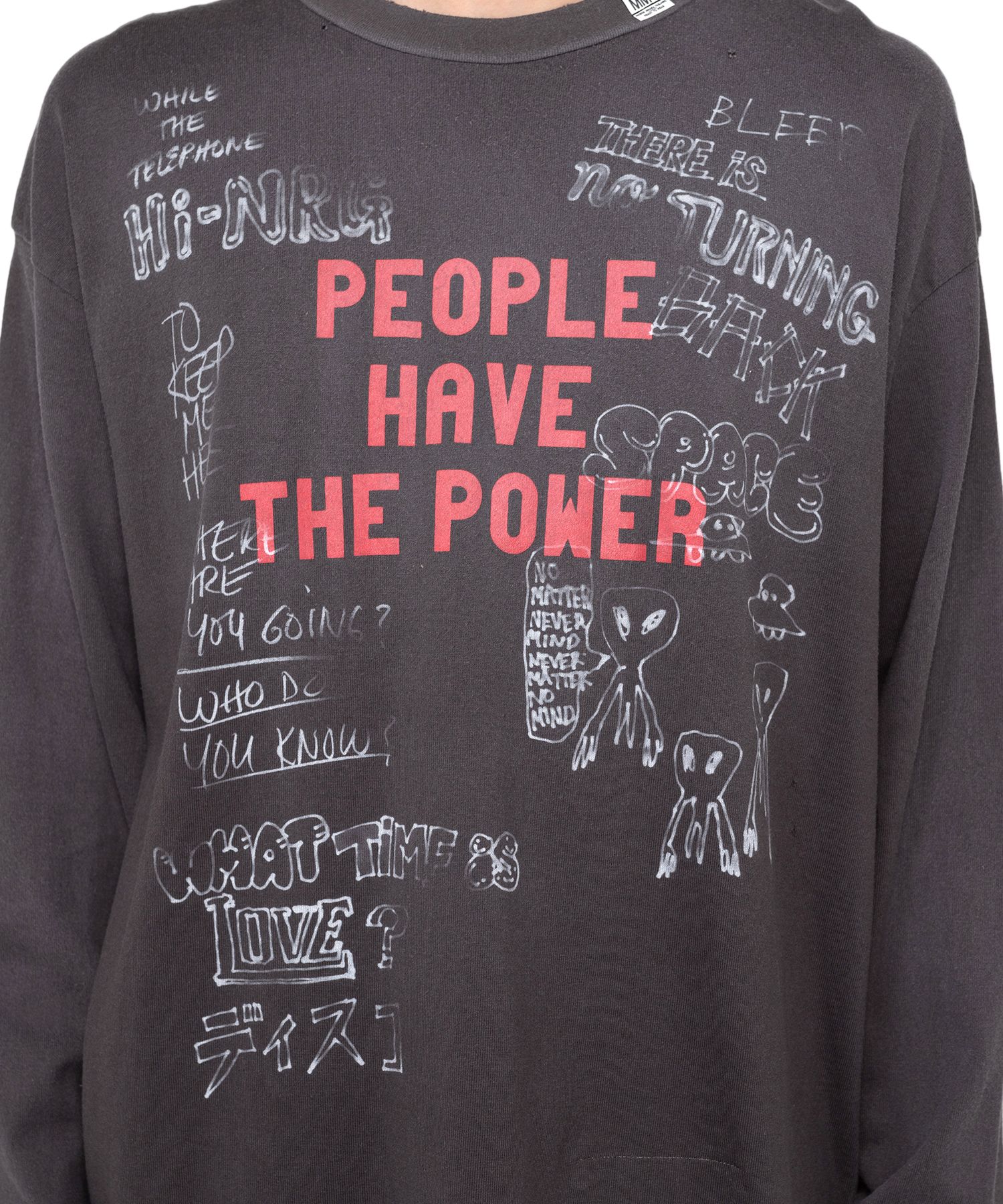 Distressed Long-Sleeve T-shirt