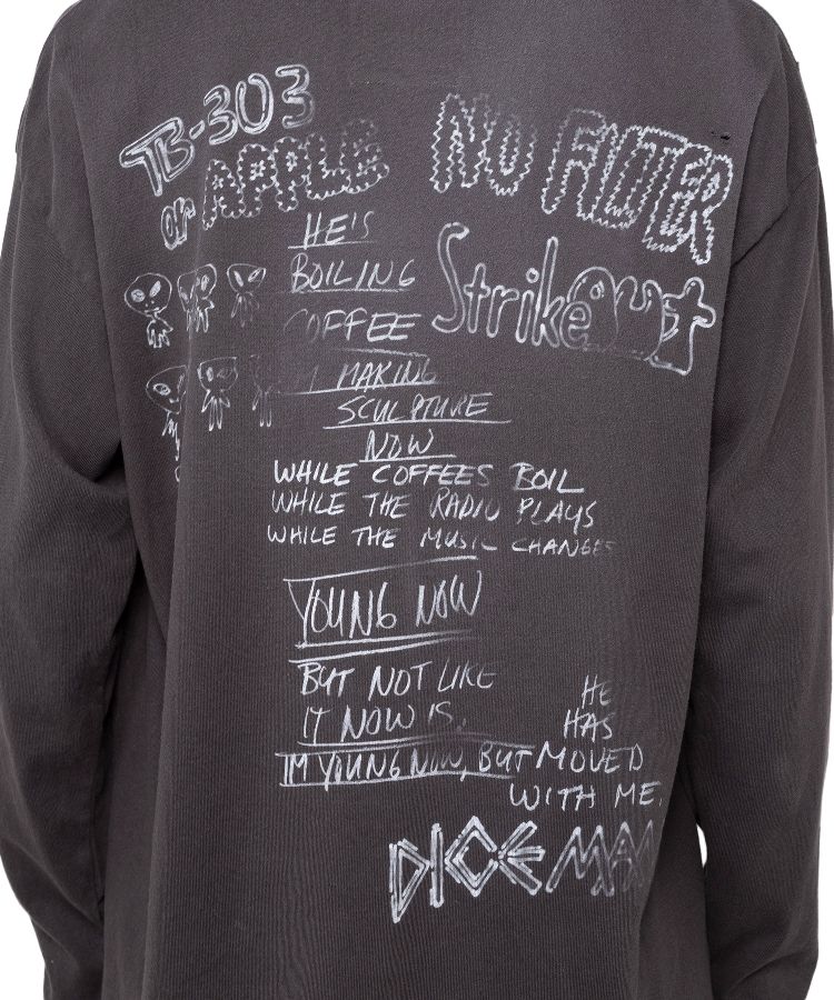 Distressed Long-Sleeve T-shirt