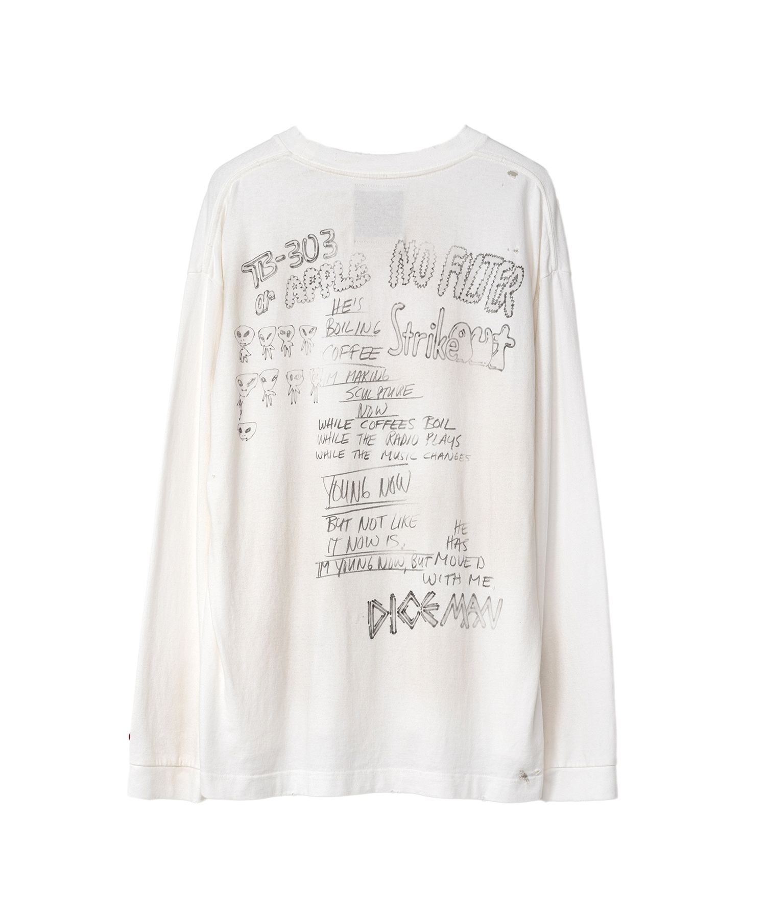 Distressed Long-Sleeve T-shirt