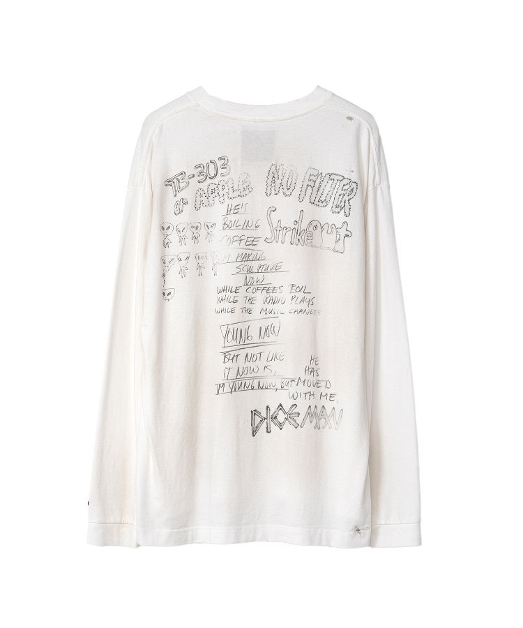 Distressed Long-Sleeve T-shirt