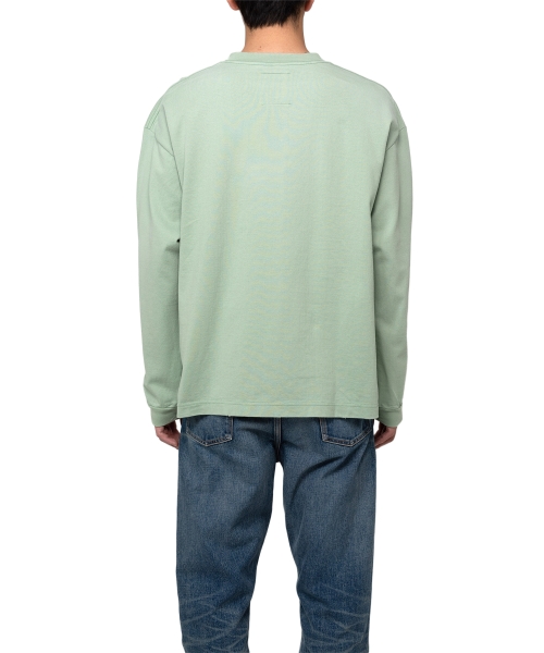 Distressed Smily Face Printed LS T-shirt