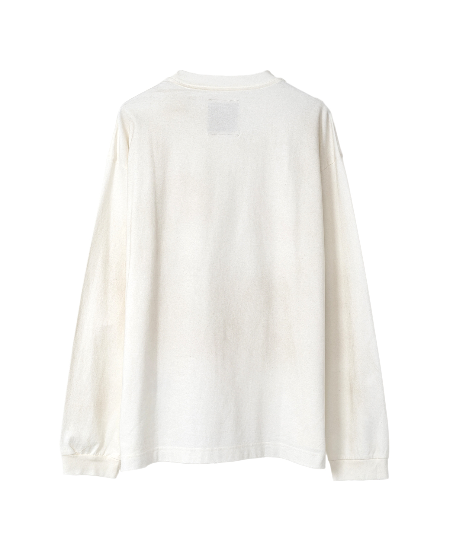 Distressed Smily Face Printed LS T-shirt