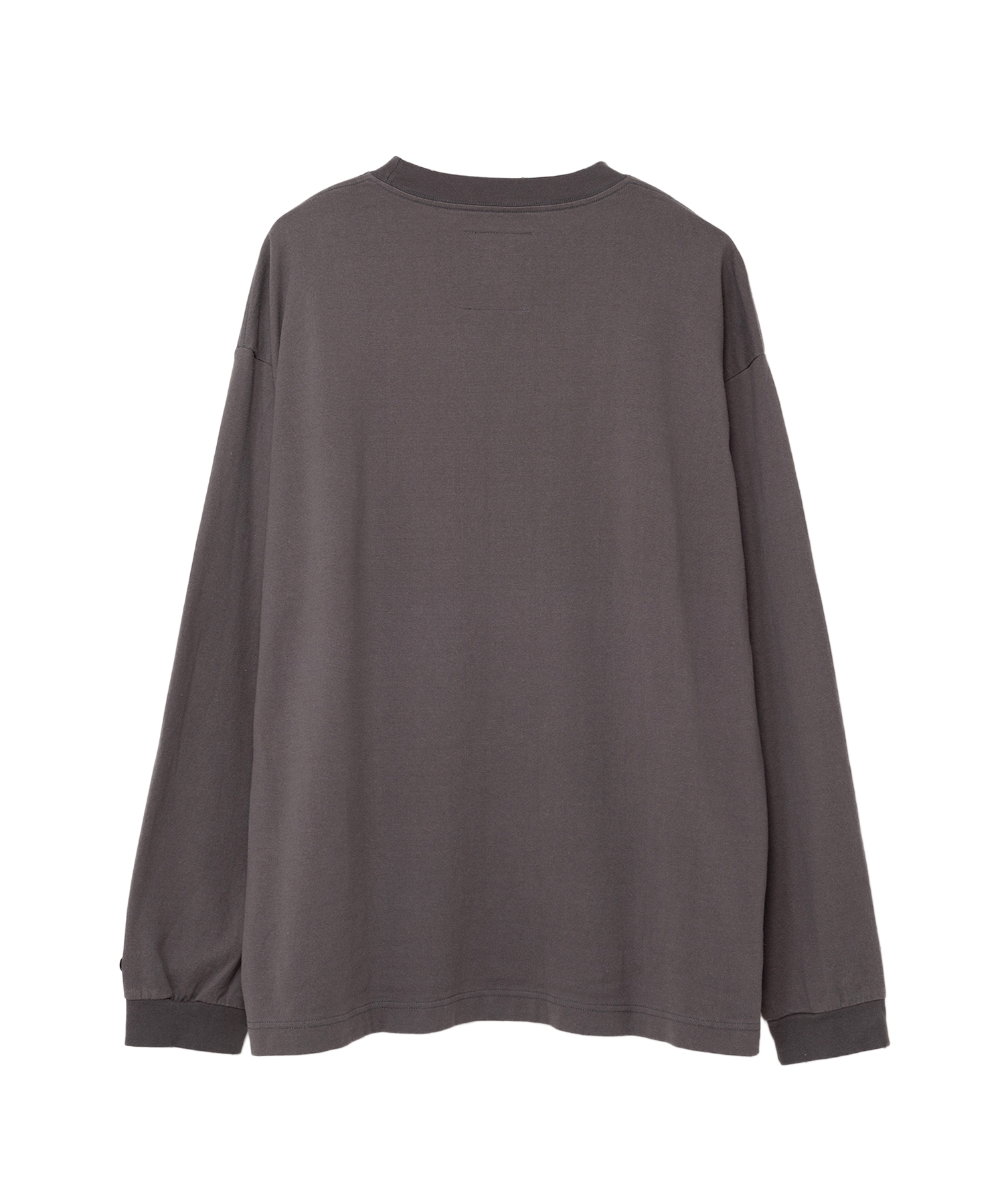 Distressed Smily Face Printed LS T-shirt