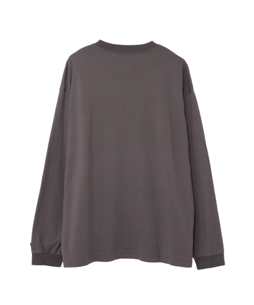 Distressed Smily Face Printed LS T-shirt