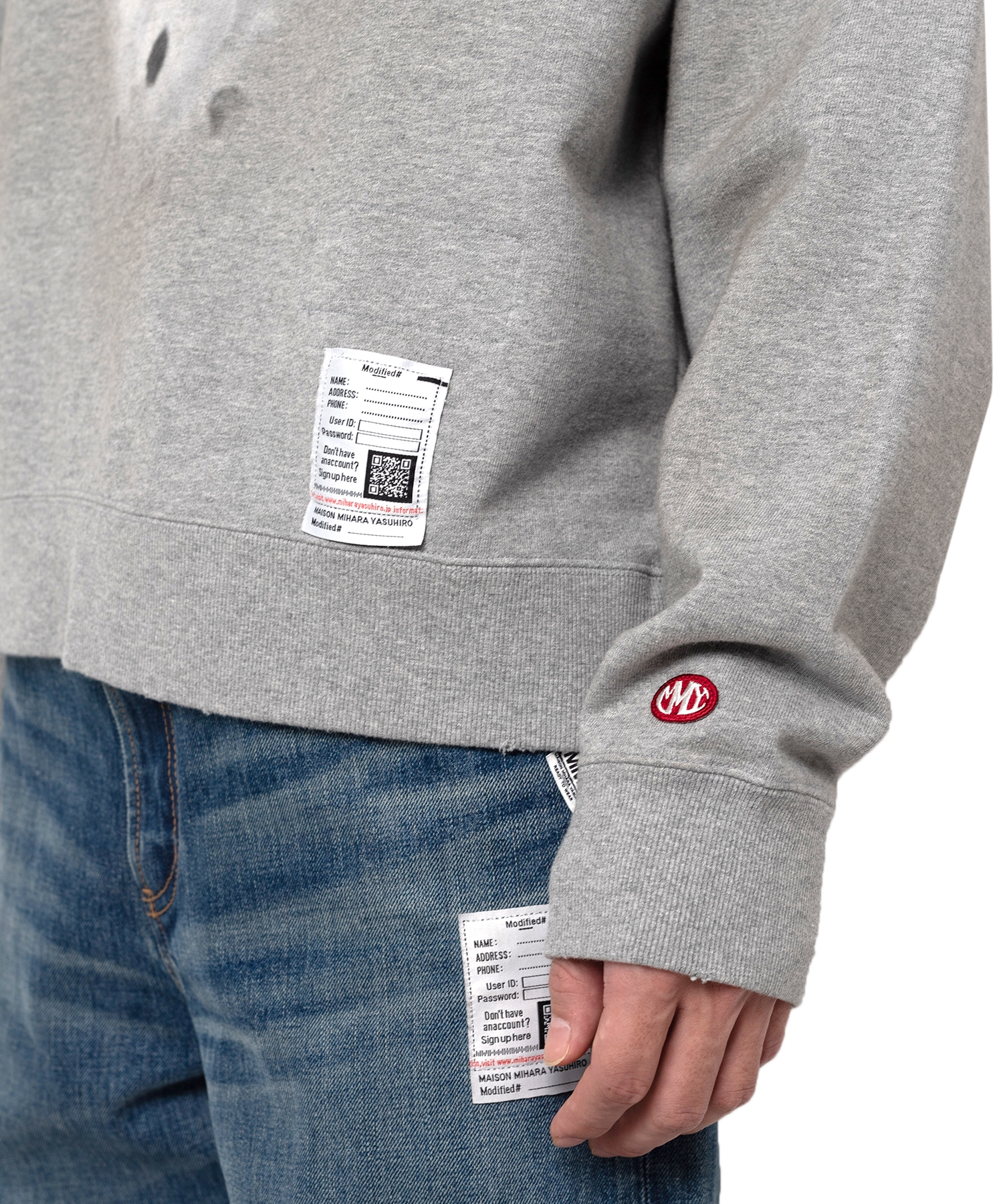 Distressed Dog Printed Sweatshirt