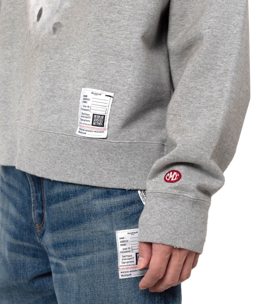 Distressed Dog Printed Sweatshirt