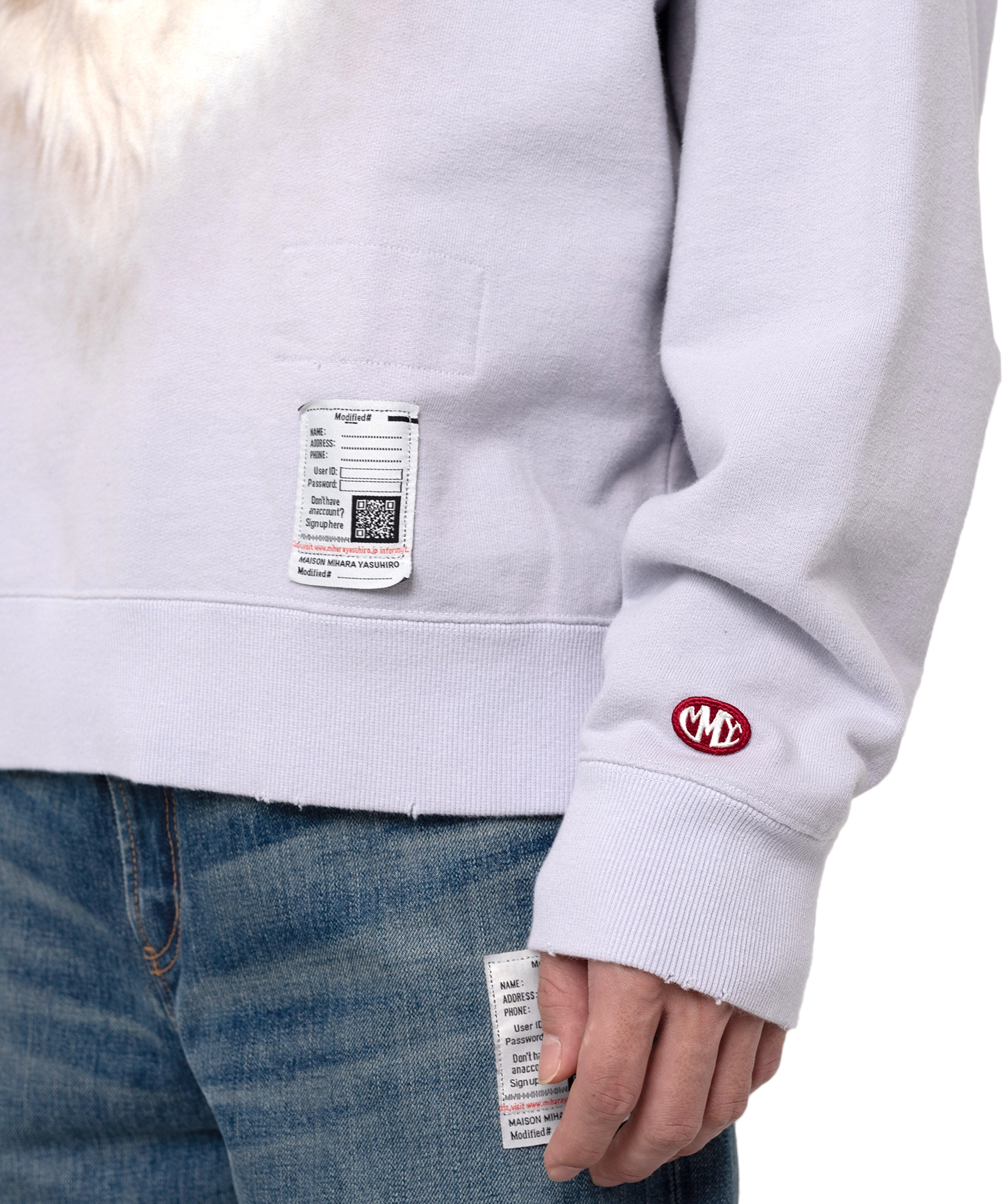 Distressed Dog Printed Sweatshirt