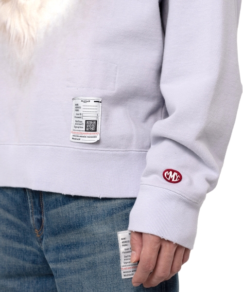 Distressed Dog Printed Sweatshirt