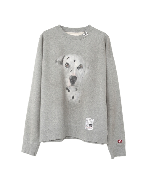 Distressed Dog Printed Sweatshirt
