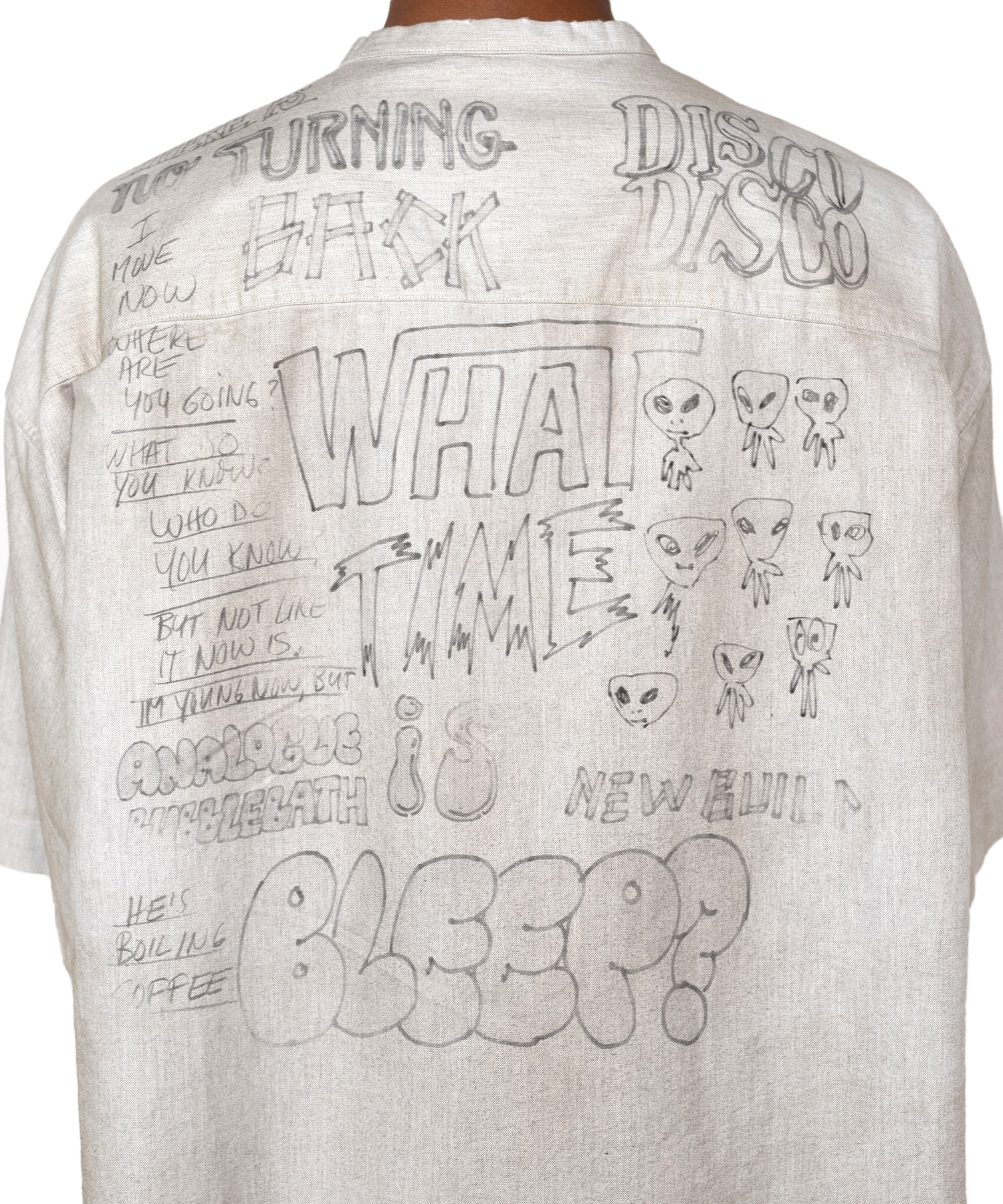 Distressed Half-sleeve Shirt