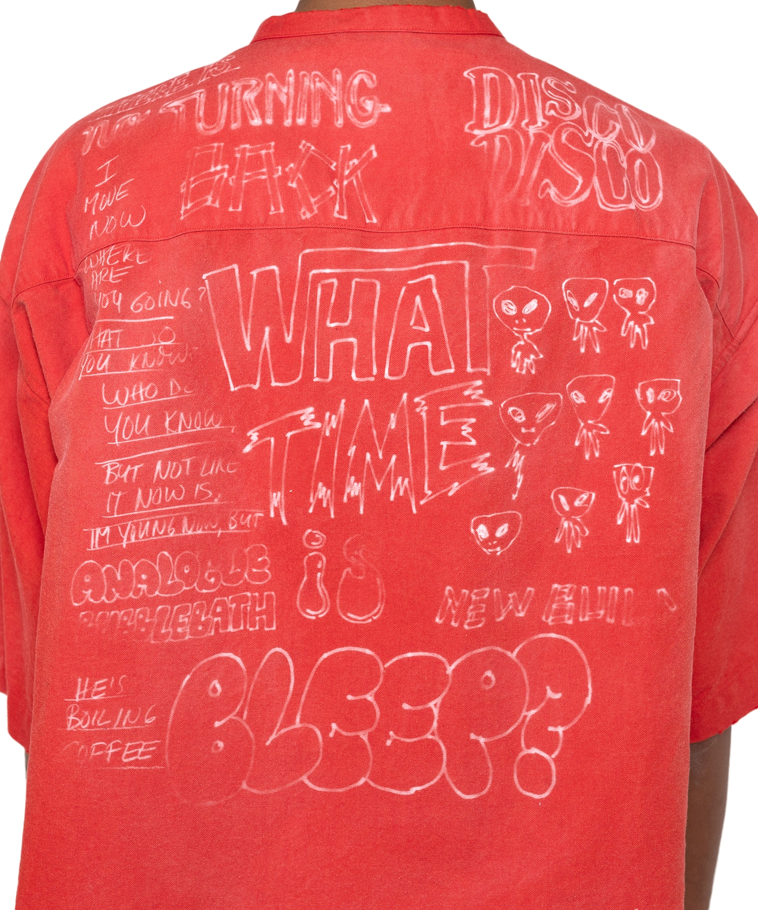 Distressed Half-sleeve Shirt