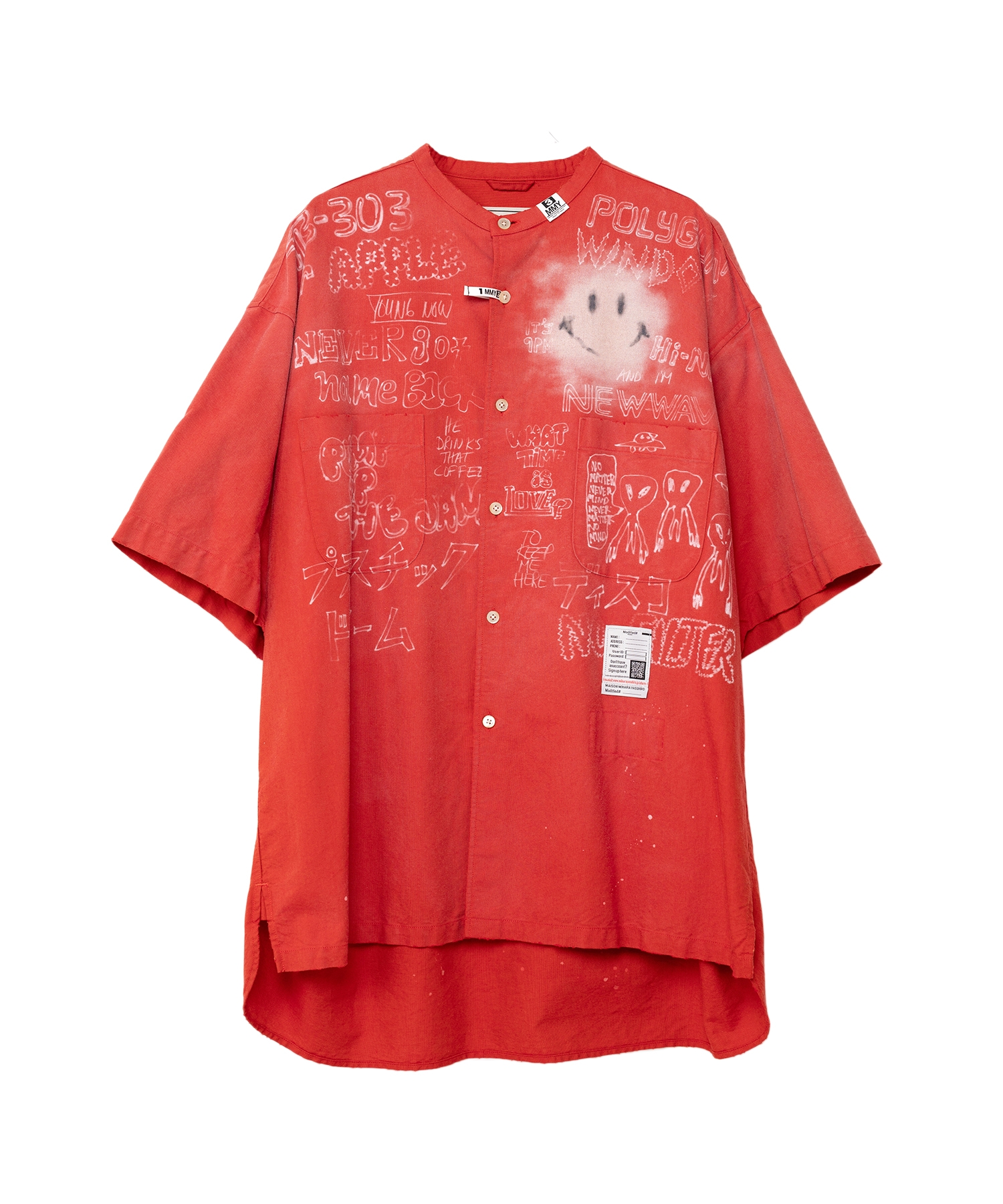 Distressed Half-sleeve Shirt