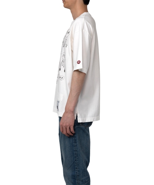 Distressed Acid Printed T-shirt