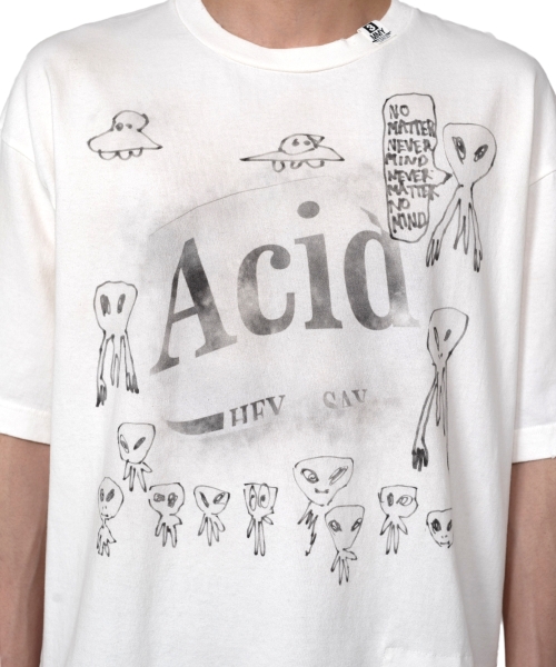Distressed Acid Printed T-shirt