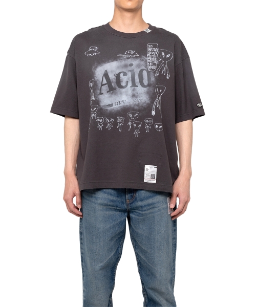 Distressed Acid Printed T-shirt