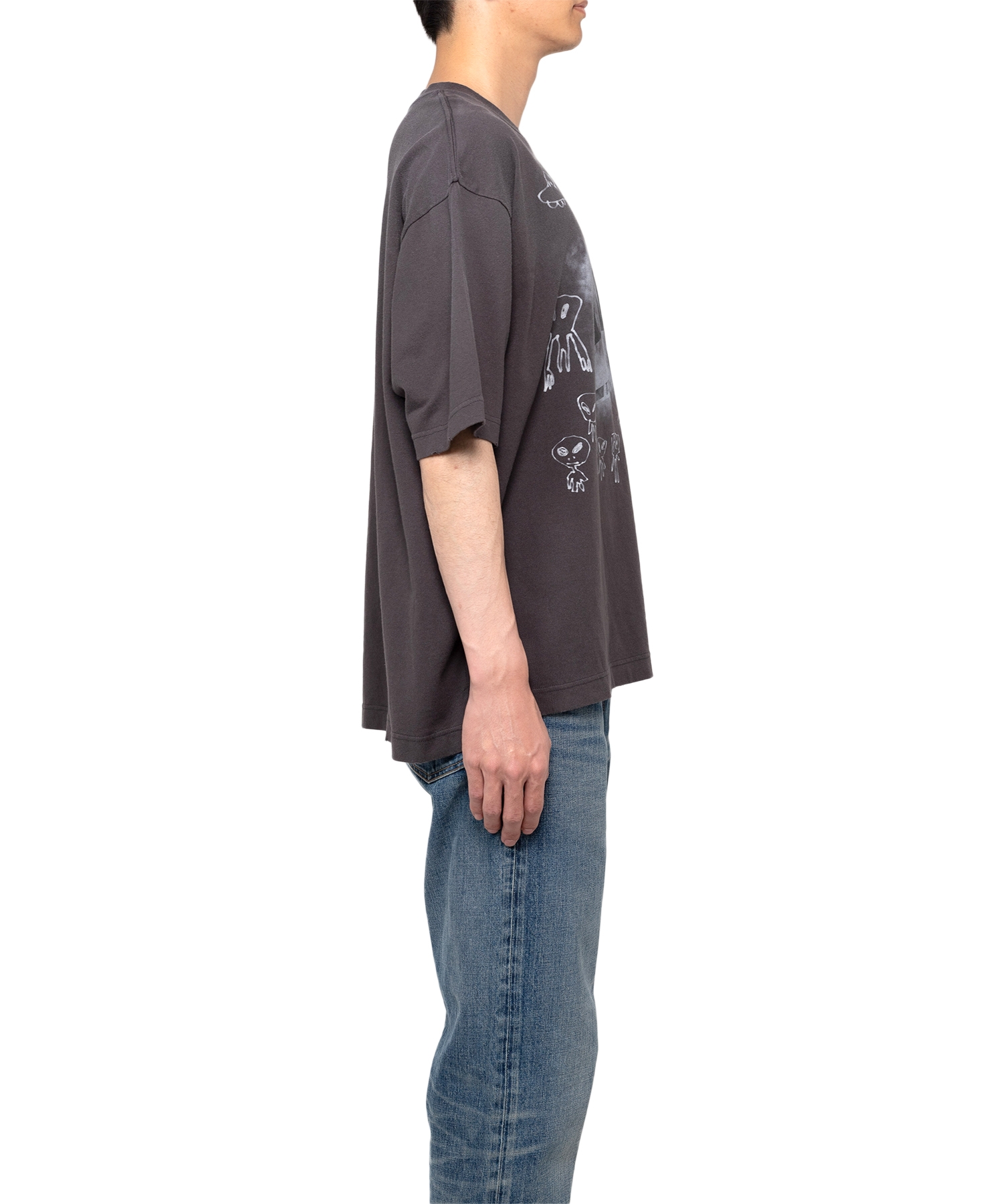 Distressed Acid Printed T-shirt