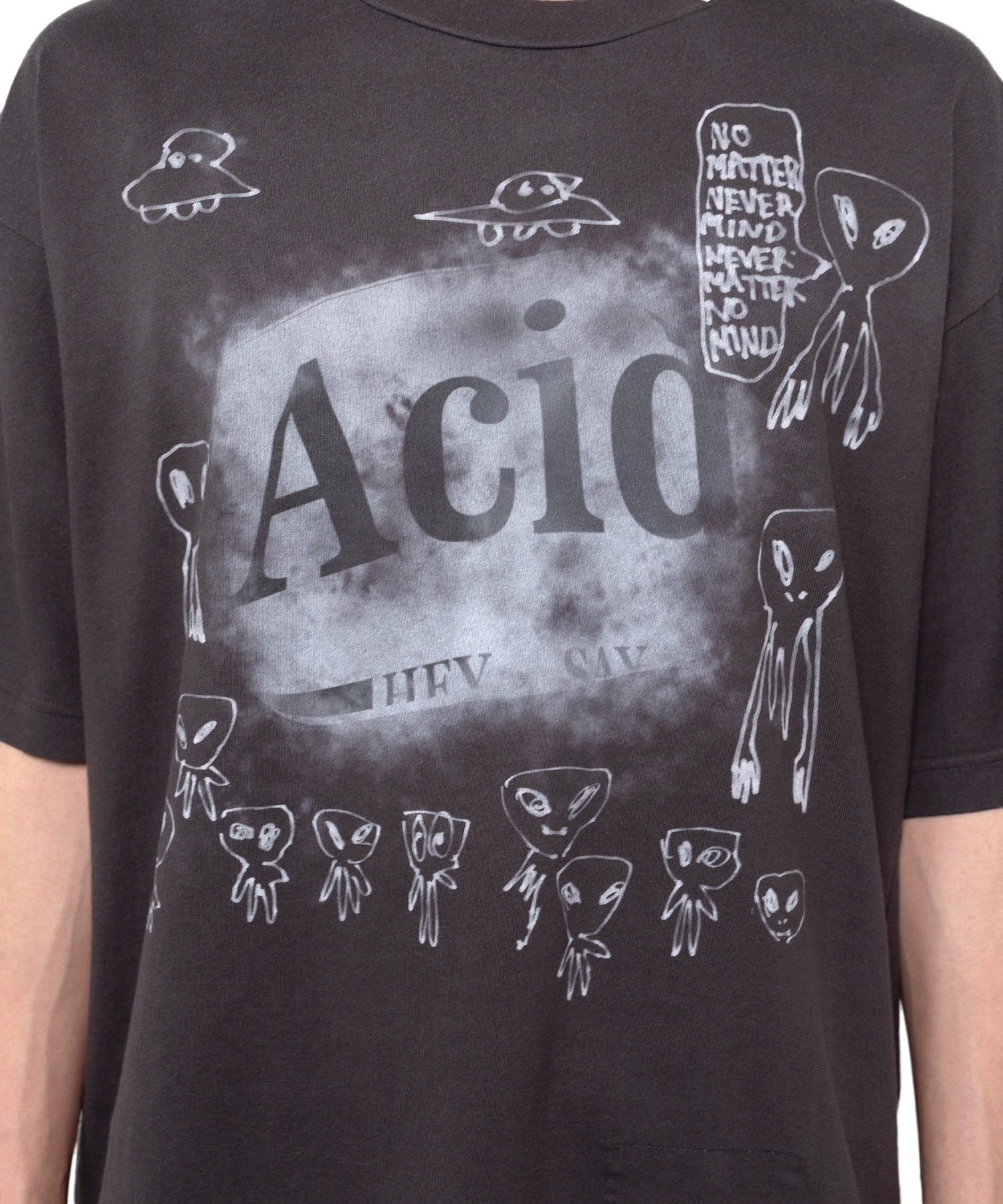 Distressed Acid Printed T-shirt