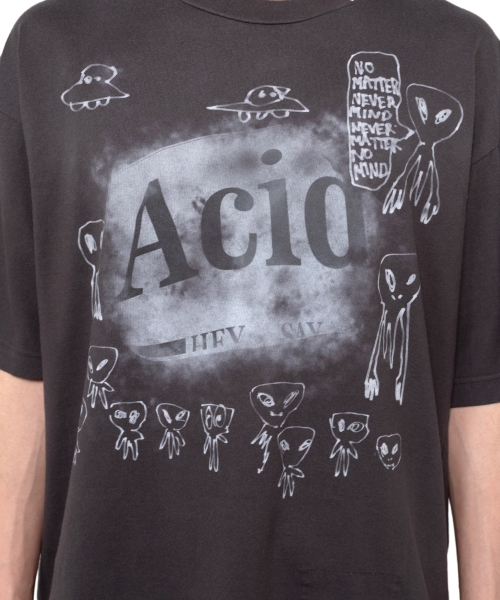 Distressed Acid Printed T-shirt