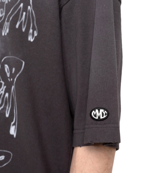 Distressed Acid Printed T-shirt