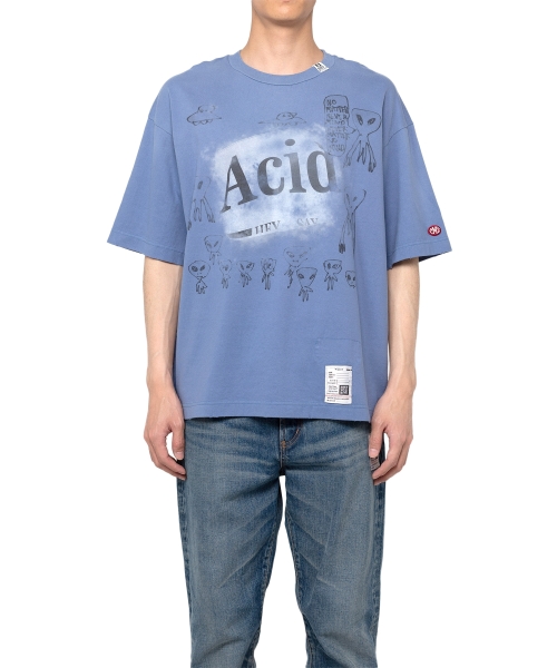 Distressed Acid Printed T-shirt