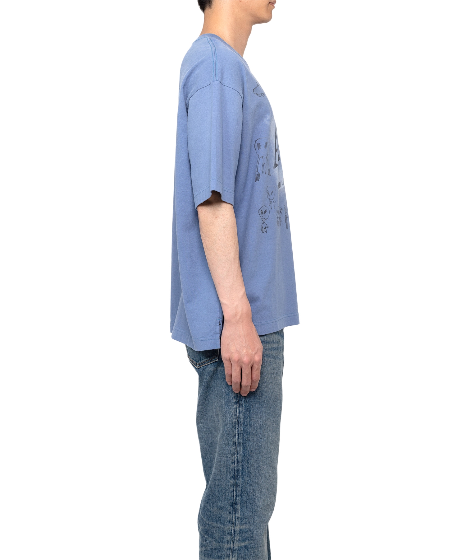 Distressed Acid Printed T-shirt