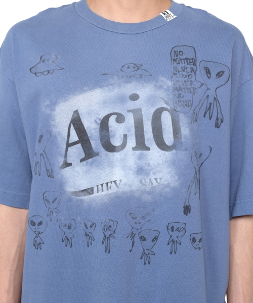 Distressed Acid Printed T-shirt