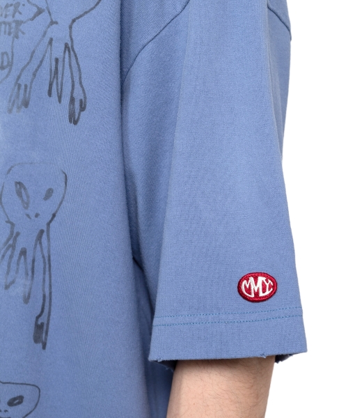 Distressed Acid Printed T-shirt