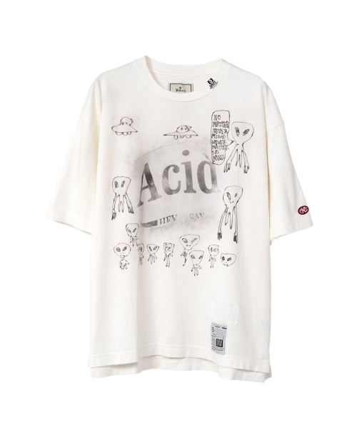 Distressed Acid Printed T-shirt