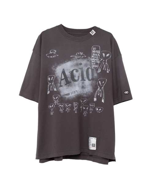 Distressed Acid Printed T-shirt