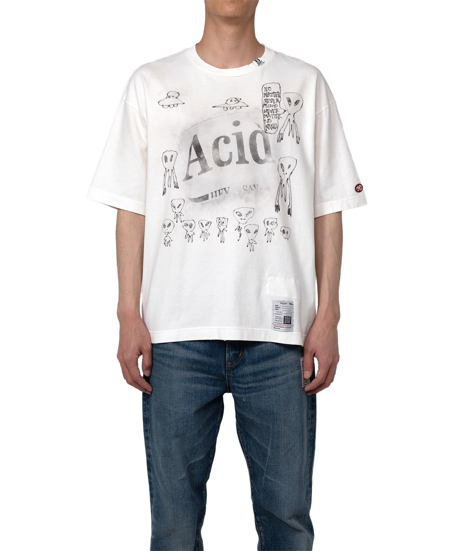 Distressed Acid Printed T-shirt
