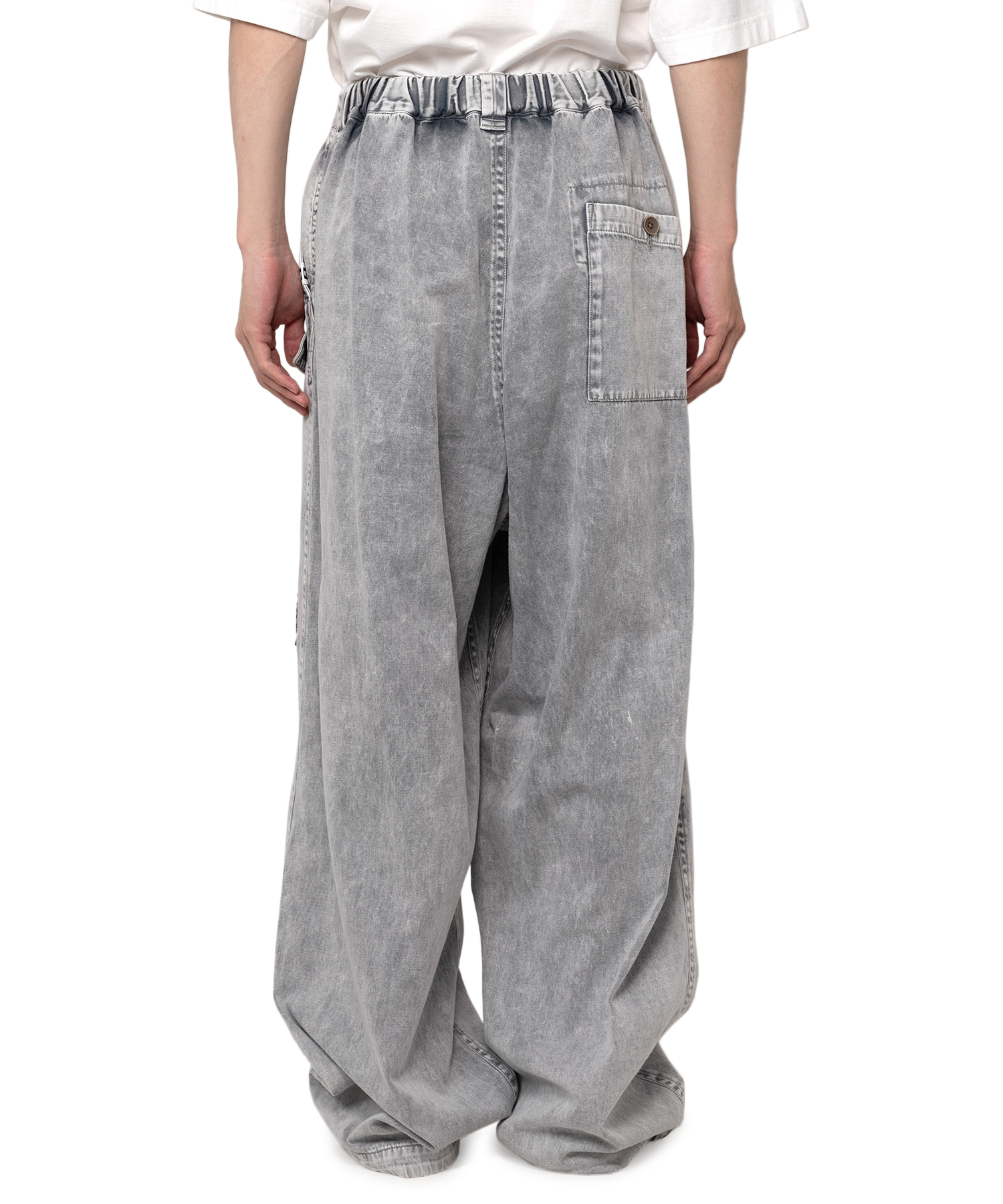 Cotton Satin Military Pants