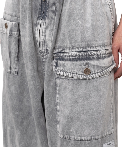 Cotton Satin Military Pants