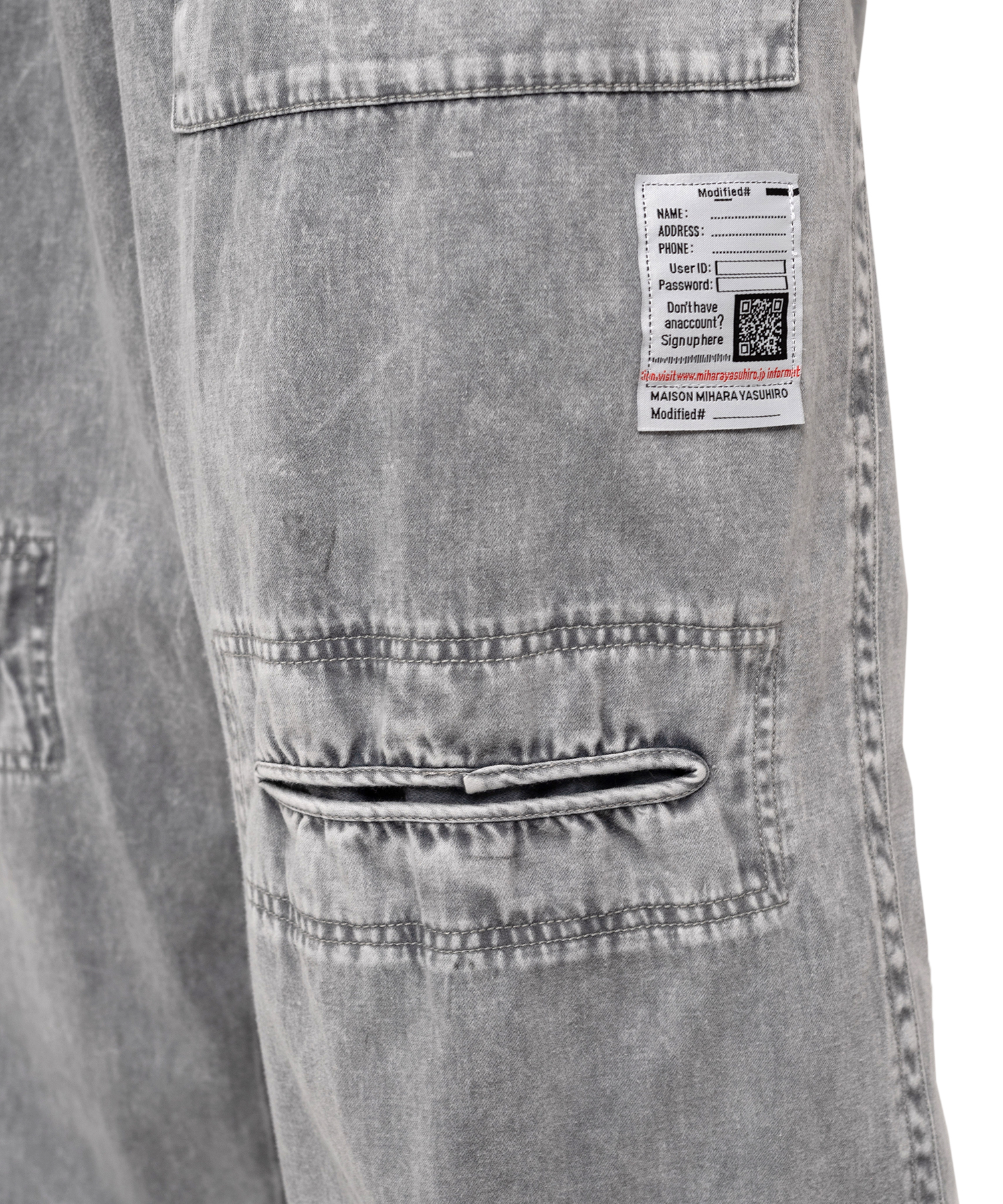 Cotton Satin Military Pants