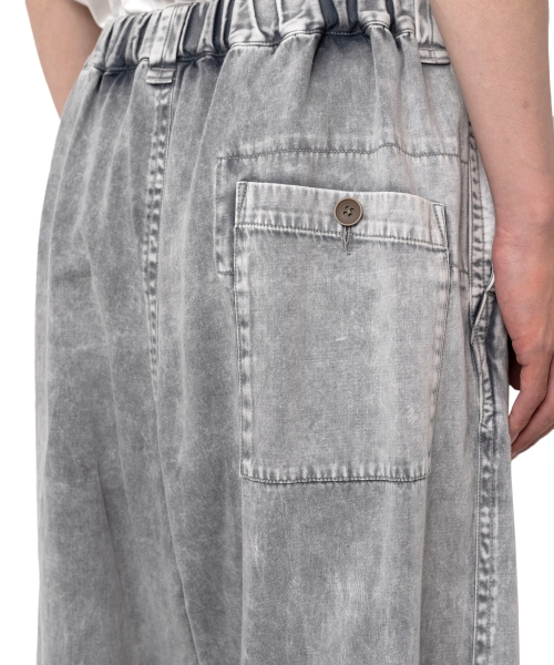 Cotton Satin Military Pants